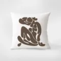 Housse de coussin design art abstrait moderne minimaliste, taie d'oreiller en velours pour canapé. - Impression Double Face 35x35cm (Housse Sans Rembourrage) / Art Abstrait 02