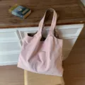 Rosa Canvas Shopper Tasche mit Leo-Muster Futter, grosse lässige Schultertasche für Damen. - Rosa