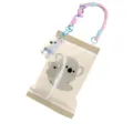 Cute koala plush tissue box holder with braided hanging strap and small bear pendant for car home - Koala Hanging Strap Style (With Pendant)