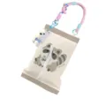 Cute hanging tissue box plush raccoon print paper holder for car home office decor - Raccoon Hanging Strap Style (With Pendant)