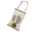 Cute sloth hanging tissue box cover with plush pom pom and woven rope for car home decor. - Sloth Hanging Strap Style (Brown Pompom)