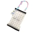 Hanging tissue bag with cute puppy pendant umbrella pattern and portable paper holder case - Lucky Dot 03 Car Hanging Strap (With Pendant)