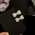 Exquisite rhinestone bow hair clip for women, sweet and versatile sparkle hair accessory. - White Rhinestone Small Bow / 2 Pieces/Pack / Gold