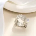Pequeña pinza para el pelo plateada con pedrería para mujer, accesorio de cristal - Estrás Hueco Plateado