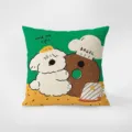 Cute cartoon puppy velvet throw pillow cover, modern minimalist sofa bedroom decor cushion case. - Double-Sided Pattern 50X50cm (Pillowcase Without Core) / Cute Cartoon Dog 4