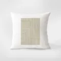 Vista dettagliata della federa per cuscino moderna e minimalista con motivo geometrico pulito. - Floreale Fresco Nordico 4 / Stampa Bifacciale 35x35cm (Copertura Senza Imbottitura)
