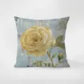 Vintage yellow rose floral throw pillow cover, French botanical velvet cushion for sofa bed. - American Country Style 03 / Double-Sided Print 35x35cm (Cover Without Core)