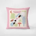 Nordic minimalist velvet throw pillow detail, abstract art pattern cushion cover for sofa. - Alice Dream 06