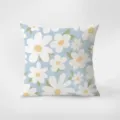 Fodera per cuscino decorativo floreale minimalista nordico, cuscino margherita moderno. - Floreale Fresco Nordico 2 / Stampa Bifacciale 35x35cm (Copertura Senza Imbottitura)