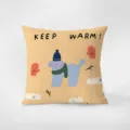Fodera per cuscino stile nordico minimalista con simpatico animale, morbido velluto. - Stampa Bifacciale 35x35cm (Copertura Senza Imbottitura) / Animale Carino 3