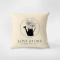 Cuscino decorativo minimalista e moderno con bellissima stampa floreale per divano e soggiorno. - Floreale Artistico Stile Crema 4 / 35x35cm Senza Nucleo