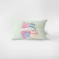 Housse de coussin carrée style coréen mignon avec motif lapin et gâteau pour canapé salon. - Motif Recto-Verso 40x60cm (Housse de Coussin Sans Garnissage) / Style Crème Coréen 2