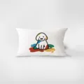 Grazioso cuscino rettangolare cane cartone animato divano salotto peluche federa - Motivo Bifacciale 30x50cm (Fodera Senza Imbottitura) / Cane cartone animato carino 2