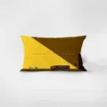 Nordic minimalist velvet lumbar pillow cover with artistic print for home sofa decoration. - Double-Sided Pattern 30x50cm (Cover Without Core) / Yellow 2