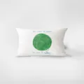 Cuscino rettangolare minimalista nordico con illustrazione di gomitolo di lana verde, morbido - 30x50cm (Senza Nucleo) / Stile Crema Dopamina 3