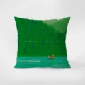 Cuscino decorativo in velluto verde con design foresta, morbido cuscino per divano e decorazione letto. - Stampa Bifacciale 35x35cm (Copertura Senza Imbottitura) / Modello Verde 4