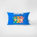 Joli coussin rectangulaire en flanelle colorée avec un charmant imprimé d'ours pour la décoration de canapé. - SWEET 5