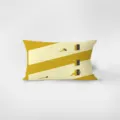 Cojín rectangular amarillo minimalista nórdico de terciopelo para sofá y cama salón. - Amarillo 6