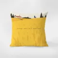 Coussin de jet jaune minimaliste nordique detail, housse en velours doux canape lit. - Jaune 10