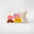 Coussin décoratif rectangulaire imprimé donut mignon pour canapé, en flanelle douce. - Taie d'oreiller à motif double face 30x50 cm (Sans rembourrage) / SWEET 1