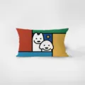 Nordic cartoon cute dog rectangular throw pillow velvet sofa cushion cover for home decor - Cartoon Cute Dog 16