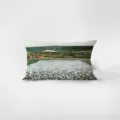 Rectangular velvet throw pillow featuring scenic landscape painting print, soft home decor. - Norwegian Scenery 01 / 30x50cm (Without Core)