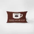 Fodera per cuscino rettangolare in velluto con stampa tazza di caffè vintage per divano. - Motivo Bifacciale 30x50cm (Fodera Senza Imbottitura) / Maillard retrò 2
