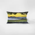 Norwegian landscape art rectangular throw pillow velvet sofa decorative lumbar cushion cover - Norwegian Scenery 02 / 30x50cm (Without Core)