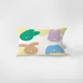 Süßes Cartoon Kaninchen Muster rechteckiger Plüsch Kissenbezug für Sofa und Autodeko Details. - Kissenbezug mit beidseitigem Muster 30x50 cm (Ohne Füllung) / Süßes Mädchen 1