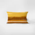 Almohada lumbar rectangular de terciopelo amarillo, funda de cojin estilo nordico. - Amarillo 9