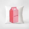 Cuscino decorativo artistico cartone di latte rosa per divano letto soggiorno casa. - Federa 35x35cm Senza Imbottitura / Arte Carina Rosa 2