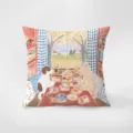 Accogliente federa per cuscino in stile fiaba nordica, morbido cuscino in velluto per divano. - Stampa Bifacciale 35x35cm (Copertura Senza Imbottitura) / Favola Romantica 1