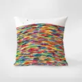 Decorative throw pillow with colorful abstract brush stroke pattern, cozy home living room sofa cushion. - 35x35cm(Without Core) / Colorful Style 1