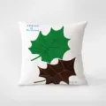 Cuscino decorativo minimalista con stampa di foglie e design moderno per divano letto. - Stampa Bifacciale 35x35cm (Copertura Senza Imbottitura) / Ins Verde 4