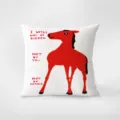 Federe per cuscini decorativi con stampa di cavallo rosso divano soggiorno tessili casa - Stampa Bifacciale 35x35cm (Copertura Senza Imbottitura) / Serie Rossa INS 366-1