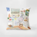 Nordic fairy tale cat kitchen print throw pillow cover decorative soft cushion case 45x45 - Romantic Fairytale 9