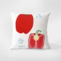 Creative red pepper print throw pillow cover, funny art style sofa cushion decorative case. - Double-Sided Print 35x35cm (Cover Without Core) / Red Series INS 366-5