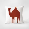 Housse de coussin décorative avec impression artistique de chameau mignon pour canapé de salon. - 35x35cm / Peintre 396-8