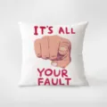 Funny quote throw pillow cover soft decorative couch cushion for bedroom and living room decor - Funny Pillow 368-15