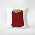 Coussin décoratif avec impression de peinture artistique de pommes de terre, doux et chic. - 35x35cm / Peintre 396-19