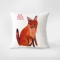 Coussin décoratif artistique avec illustration de renard mignon pour canapé et salon. - Peintre 396-22 / Motif Double Face 35X35cm (Taie d'oreiller sans rembourrage)