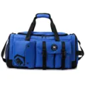 Blaue große Reisetasche und Sporttasche mit großem Fassungsvermögen und Schultergurt - Blau