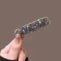 Pinza de Pelo Cuadrada de Cristal Strass Brillante Broche para Peinado de Mujer Moda Chic - Cuadrado / Negro