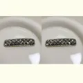 Sparkling crystal rhinestone BB hair clip for women elegant side barrette variant style. - 2 Pieces/Pack / Gray Diamond Crystal