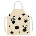 Cute panda print kitchen apron for adults, oil-proof cotton apron for cooking and baking. - Cartoon Panda Series 13