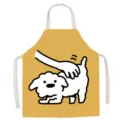 Niedliches Cartoon-Hunde-Muster Detail auf der Küchenschürze, ideal zum Kochen und Backen. - Niedlicher Cartoon-Hund 7