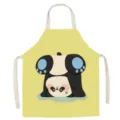 Détail du tablier mignon de panda dessin animé avec impression vive et tissu doux. - 65x75cm Adulte Épaissi Coton Lin / Panda Dopamine 3