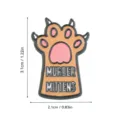Joli badge en email patte de chat avec texte drole, broche en alliage pour sac a dos. - Chat 10