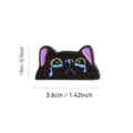 Joli chat noir larmoyant broche en métal émail badge, accessoire de vêtement dessin animé - Chat 6