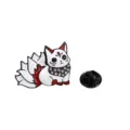Cute nine-tailed fox enamel brooch alloy rhinestone pin clothes badge fashion accessories. - Nine-tailed Fox Style (C14-1-368)